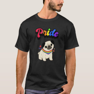 Gay Pride Pretty Gaysian Lgbt Rainbow Colors Dog   T-Shirt