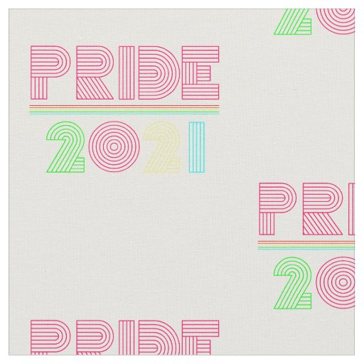 gay pride rainbow 2021 fabric