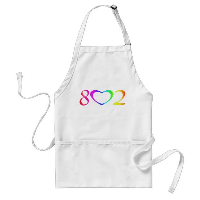 Gay Pride Rainbow Adult Apron (Front)