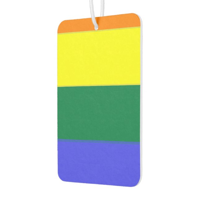 Gay Pride Rainbow Air Freshener (Left)