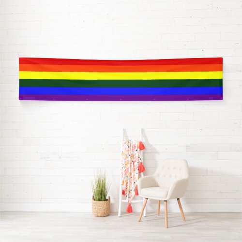 Gay Pride Rainbow Banner