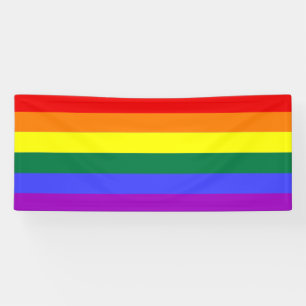 Gay Pride Rainbow Banner