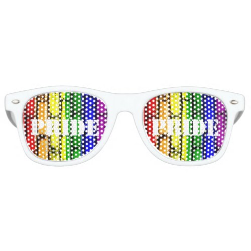 Gay PRIDE Rainbow Bricks Sun Glasses