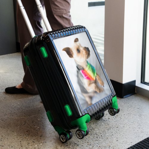 Gay Pride Rainbow Dog  Yorkshire Terrier Luggage