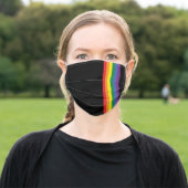 Gay Pride Rainbow Flag Adult Cloth Face Mask (Outside)