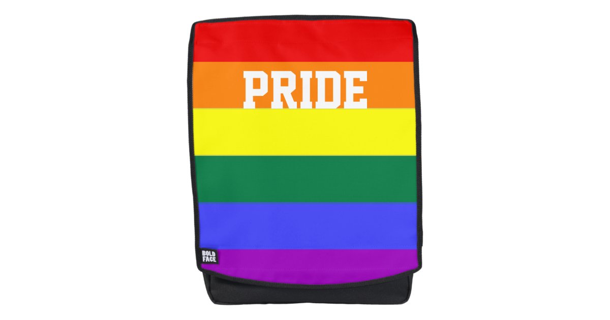 Gay Pride Rainbow Flag Backpack Zazzle
