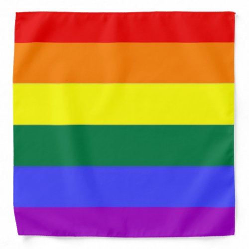 Gay Pride Rainbow Flag Bandana