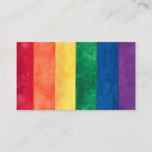 Gay Pride Rainbow Flag Business Card