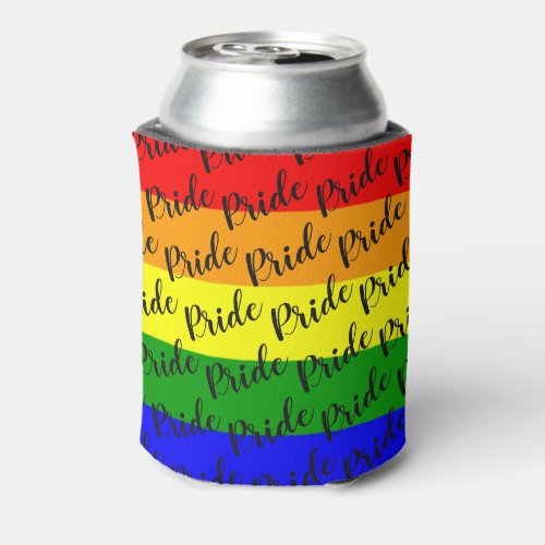 Gay Pride Rainbow Flag Can Cooler