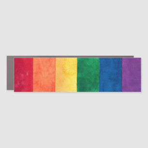 Gay Pride Rainbow Flag Car Magnet