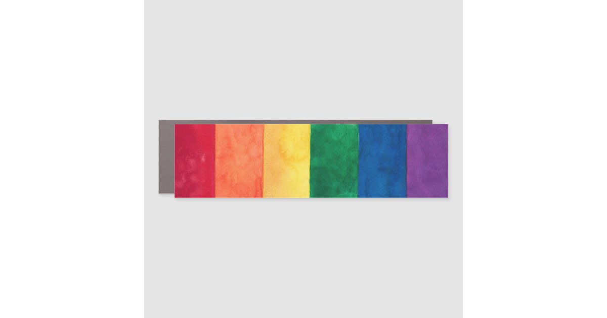 Gay Pride Rainbow Flag Car Magnet | Zazzle