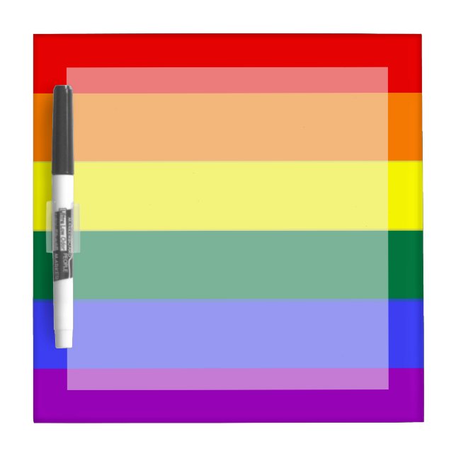 Gay Pride Rainbow Flag Dry-Erase Board (Front)