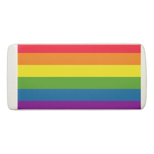 Gay Pride Rainbow Flag Eraser