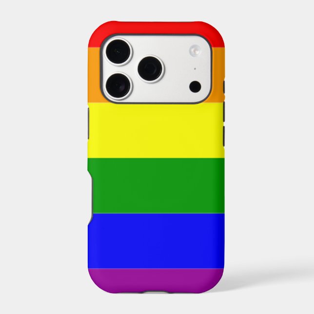 Gay Pride Rainbow Flag Iphone Case (Back)