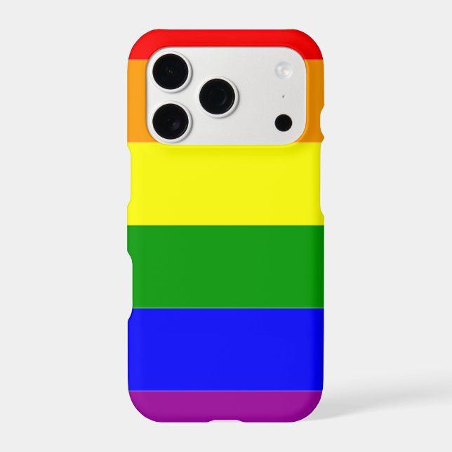 Gay Pride Rainbow Flag Iphone Case (Back)