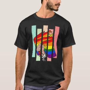 Gay Pride Rainbow Flag Lgbt Q Ally Equality Human  T-Shirt