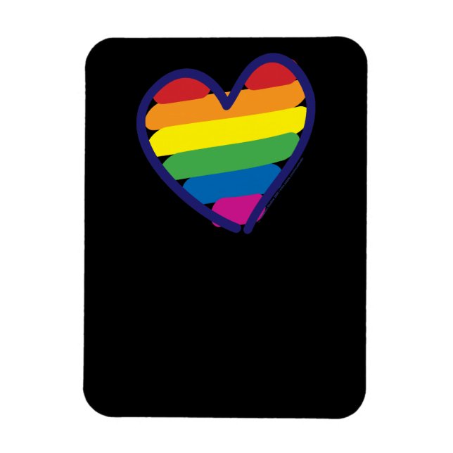 Gay Pride Rainbow Flag Magnet (Vertical)