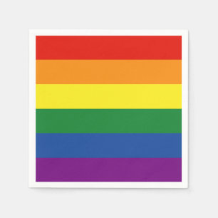 Gay pride Rainbow Flag Napkins
