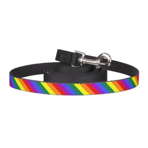 Gay pride rainbow flag pet leash