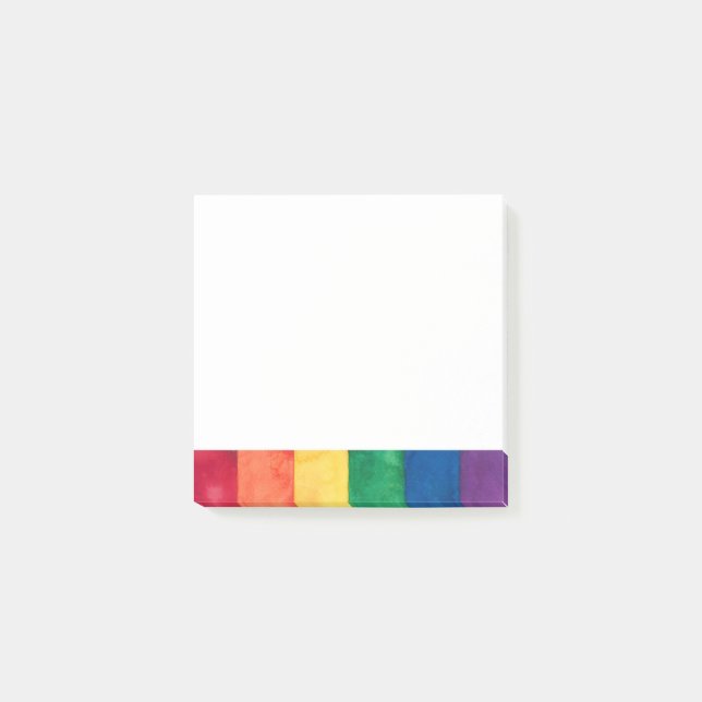 Gay Pride Rainbow Flag Post-it Notes (Front)