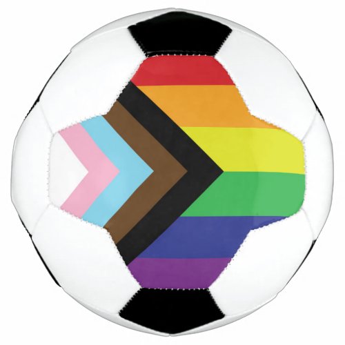 Gay Pride Rainbow Flag Progressive LGBTQIA Soccer Ball