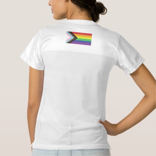 Gay Pride Rainbow Flag Progressive LGBTQIA Womens Football Jersey