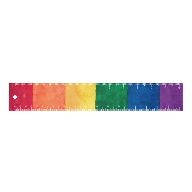 Gay Pride Rainbow Flag Ruler (Front)