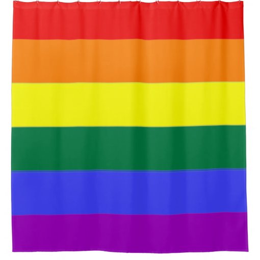 Gay Pride Rainbow Flag Shower Curtain Zazzle