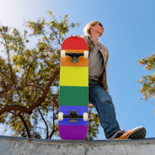 Gay Pride Rainbow Flag Skateboard