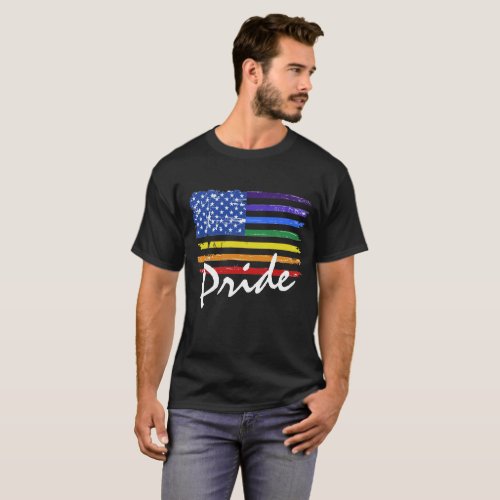 Gay Pride Rainbow Flag T_Shirt