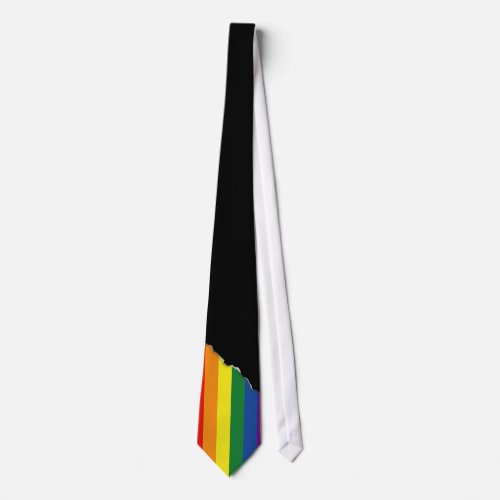 Gay pride Rainbow Flag Tie