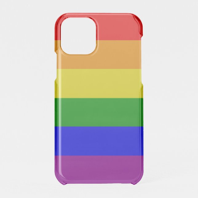 Gay Pride Rainbow flag Uncommon iPhone Case (Back)