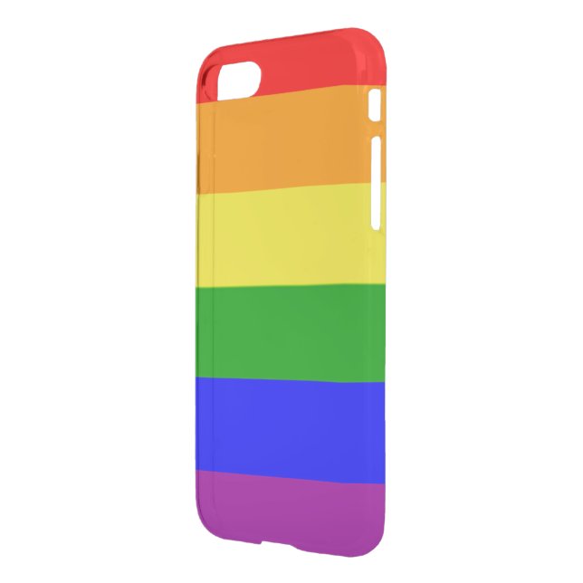 Gay Pride Rainbow Flag Uncommon iPhone Case (Back/Left)
