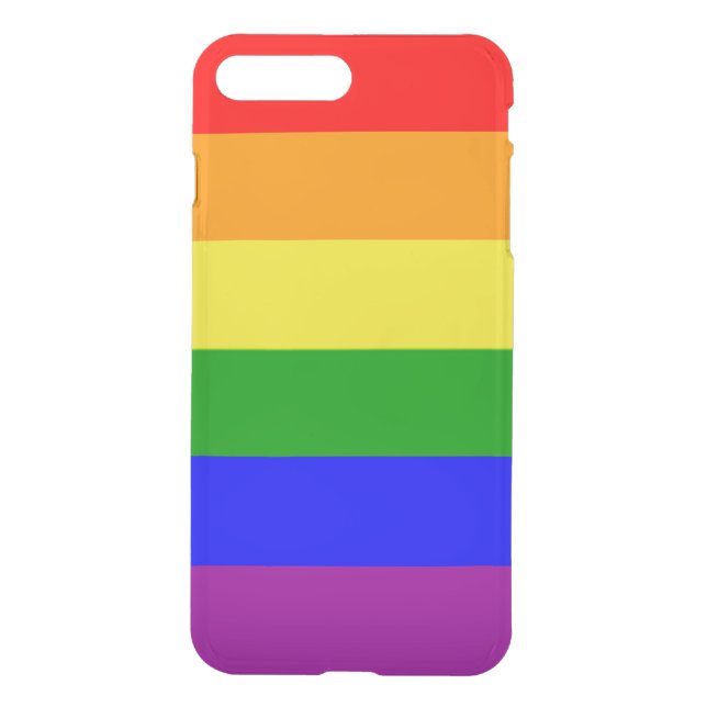 Gay Pride Rainbow flag Uncommon iPhone Case (Back)