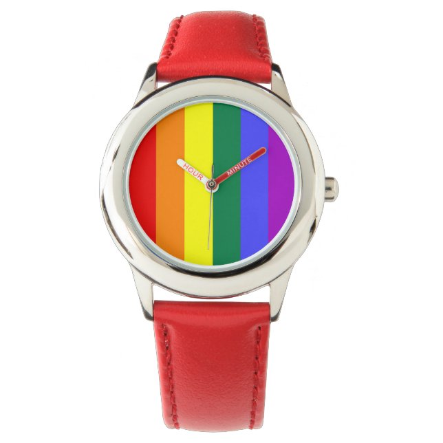 Gay Pride Rainbow Flag Watch (Front)