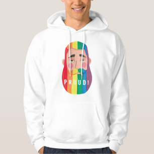Gay pride rainbow gender flags beard men gift hood hoodie