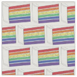 Gay Pride Rainbow Layer Wedding Cake Slice LGBTQ Fabric