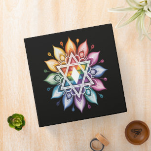 Gay Pride Rainbow LGBT 3 Ring Binder