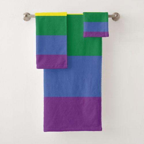 Gay Pride Rainbow LGBT Themed Bath Towel Set Gay Pride Rainbow LGBT Themed Bath Towel Set