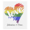 Gay Pride Rainbow Love Heart Personalized