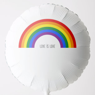 Gay Pride Rainbow. Love is Love. Balloon