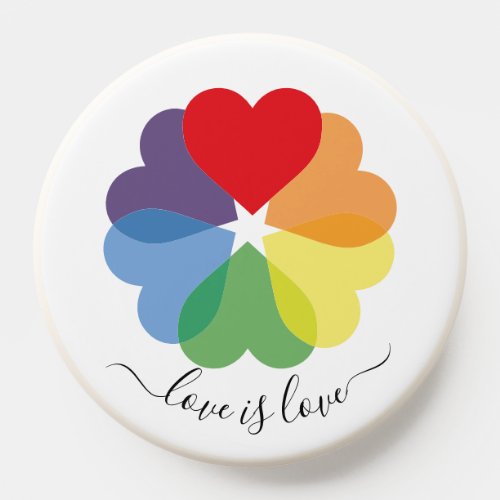 Gay Pride Rainbow Love Is Love PopSocket