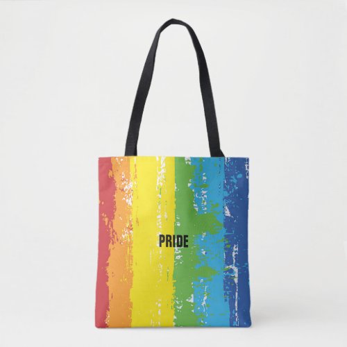 Gay Pride Rainbow Modern Tote Bag