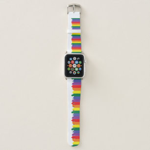 Gay Pride Rainbow Paint Apple Watch Band