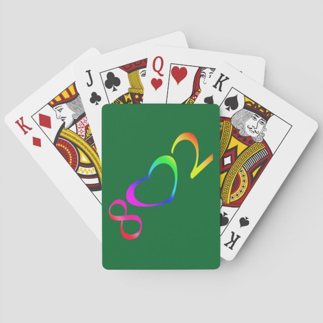 Gay Pride Rainbow Poker Cards (Back)