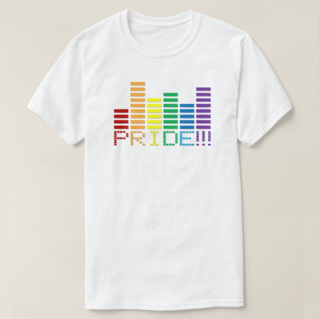 Gay Pride Rainbow Sound Bar 2013 T-Shirt (Design Front)