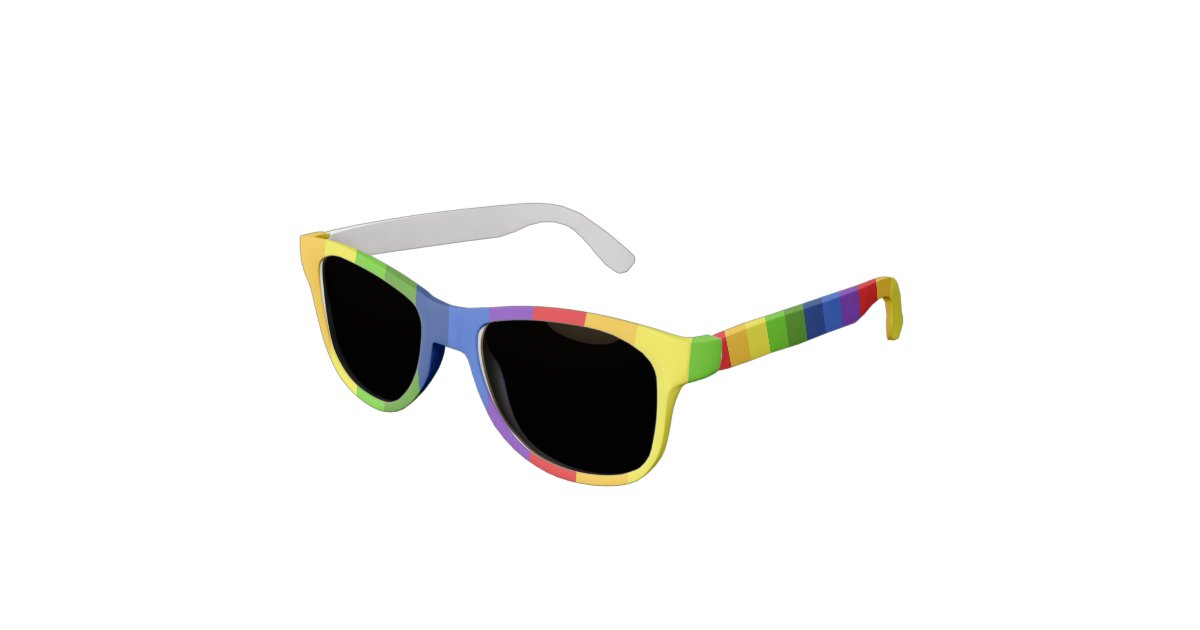 Gay Pride Rainbow Stripes Sunglasses