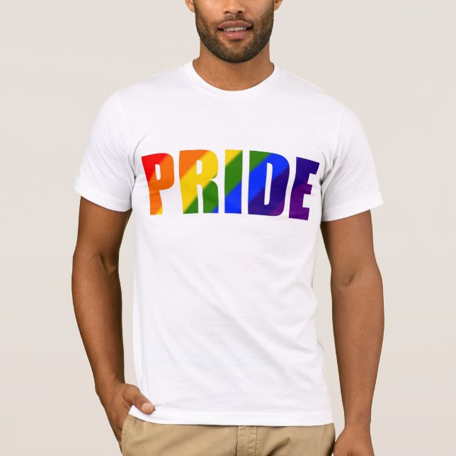 Gay Pride Rainbow T-Shirt (Front)