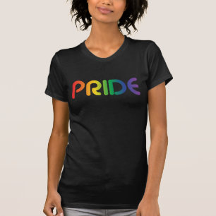 Gay Pride Rainbow Text T-Shirt