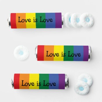 Gay Pride Rainbow Themed Love Breath Savers® Mints by Neurotic_Designs at Zazzle